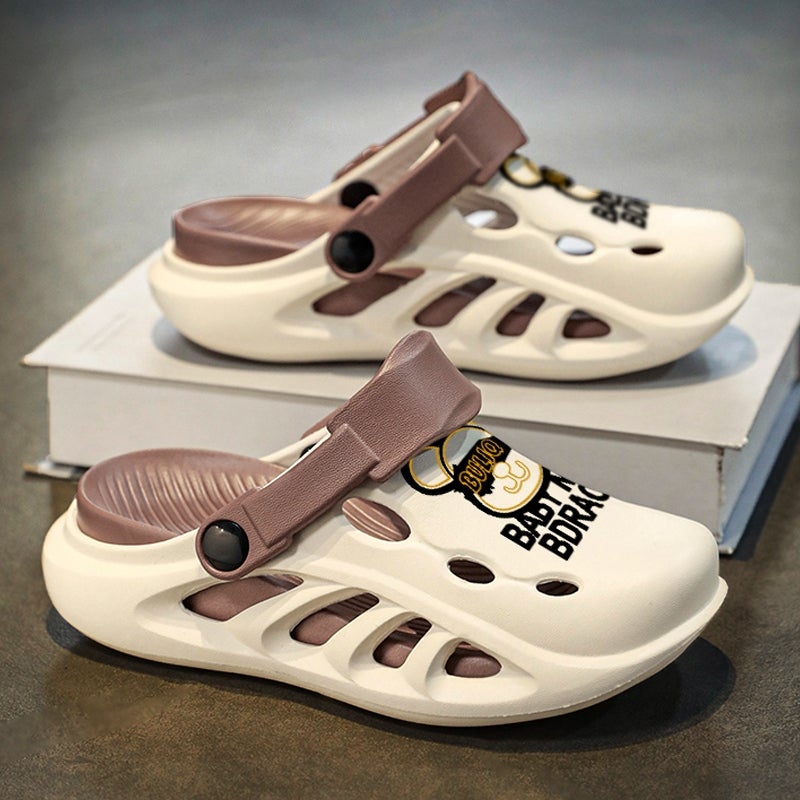 Boys'' Slippers 2025 New Summer Children''s Croc Shoes for Outerwear Medium and Large Boys and Children Cartoon Beach Sandals - Image 2