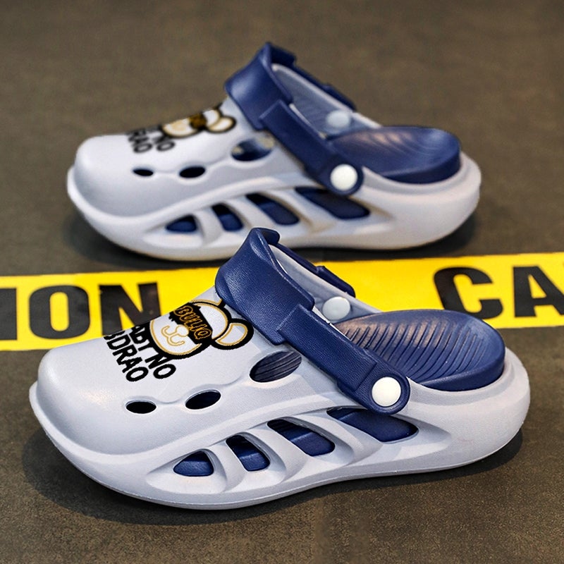 Boys'' Slippers 2025 New Summer Children''s Croc Shoes for Outerwear Medium and Large Boys and Children Cartoon Beach Sandals - Image 3