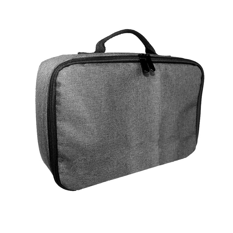 Portable Grey Projector Storage Bag Case Universal Carrying Bag Travel Storage Organizer for Projectors and Accessories - Image 1