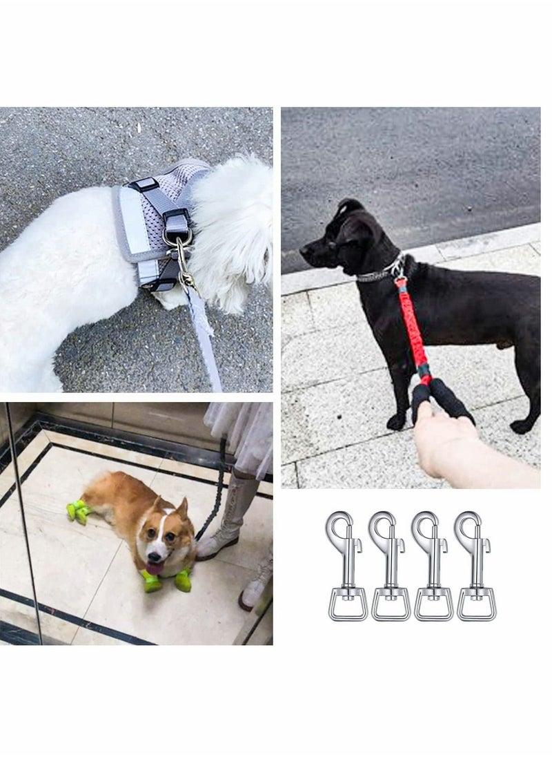 10 Pcs Dog Leash With Hook Buckle 360° Swivel Snap Hooks Square Eye Swivel Bolt Snap Heavy Duty Trigger Hooks Clips Stainless Steel Clips Clasp Suitable for connecting pet collars and keychains
