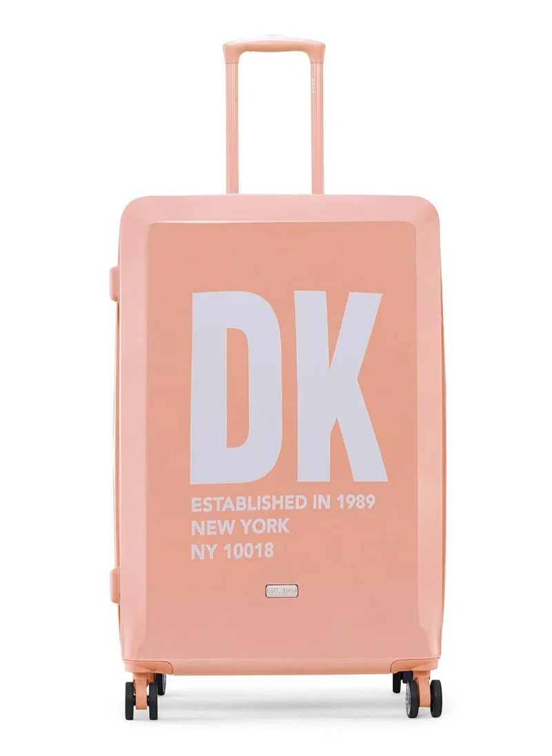 DKNY MIRRORED Hardside Luggage on Wheels for Unisex | Ultra Lightweight ABS on with Spinner Wheels 4 Color CORAL