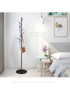 CityRiya-Long Coat Rack Clothes Rack Stand Coat Tree Hat Handbag Hanger Freestanding Sturdy Metal Coat Rack Stand for Clothes Coat and Hat Hanger Organizer Rack  - Image 5