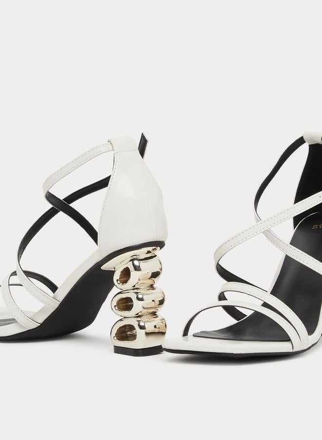 Styli Styli Plain Strappy Tiered Block Heel Sandals  - Image 3