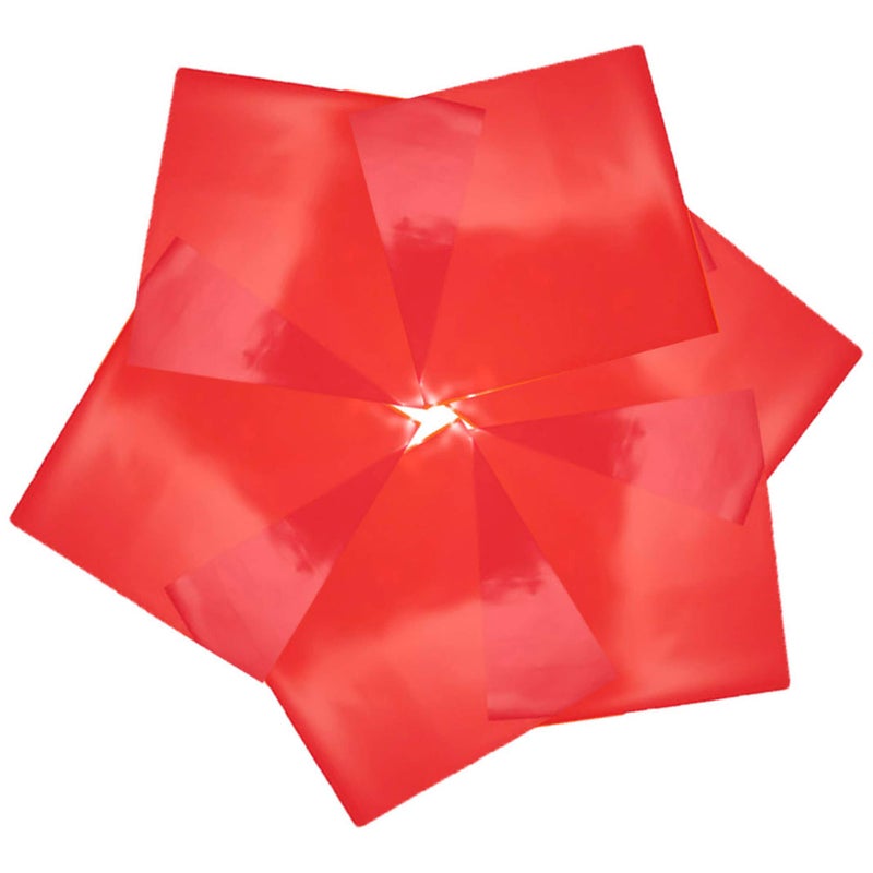 FIESTA WRAPS 150 Red Cellophane Sheets 8 x 8 in  Red Cellophane Paper  Transparent Paper for Crafts  Colored Saran Wrap  Cello Wrapping  Colored Cello Sheets