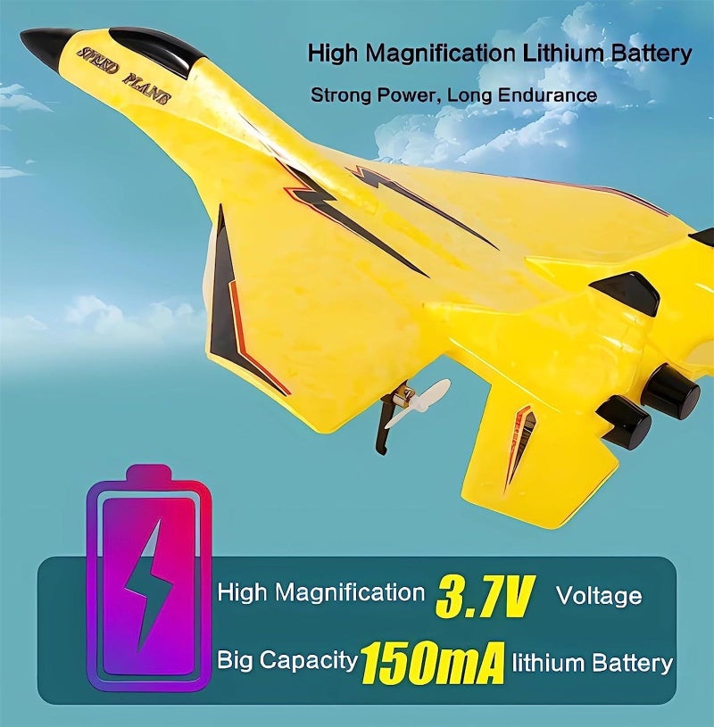 Remote Control Wireless Airplane Toy with Lights Su35 Rc Glider 2 Channel 24 GHZ Remote Control Planes Outdoor Foam Rc Aircraft for Hobby Rc Airplanes - Image 2