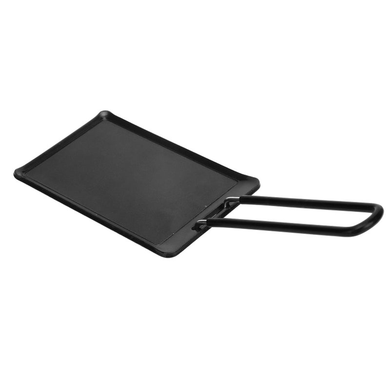 Portable Grill Pan with Handle Non Stick Barbecue Plate Camping BBQ Grill Pan for Outdoor - Image 1