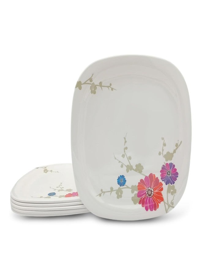 Superware | Pure Melamine | Buffet Plate Set - Barberto Daisy 12.5” (6 nos.) | Stain Free, Glazed Finish - Image 4