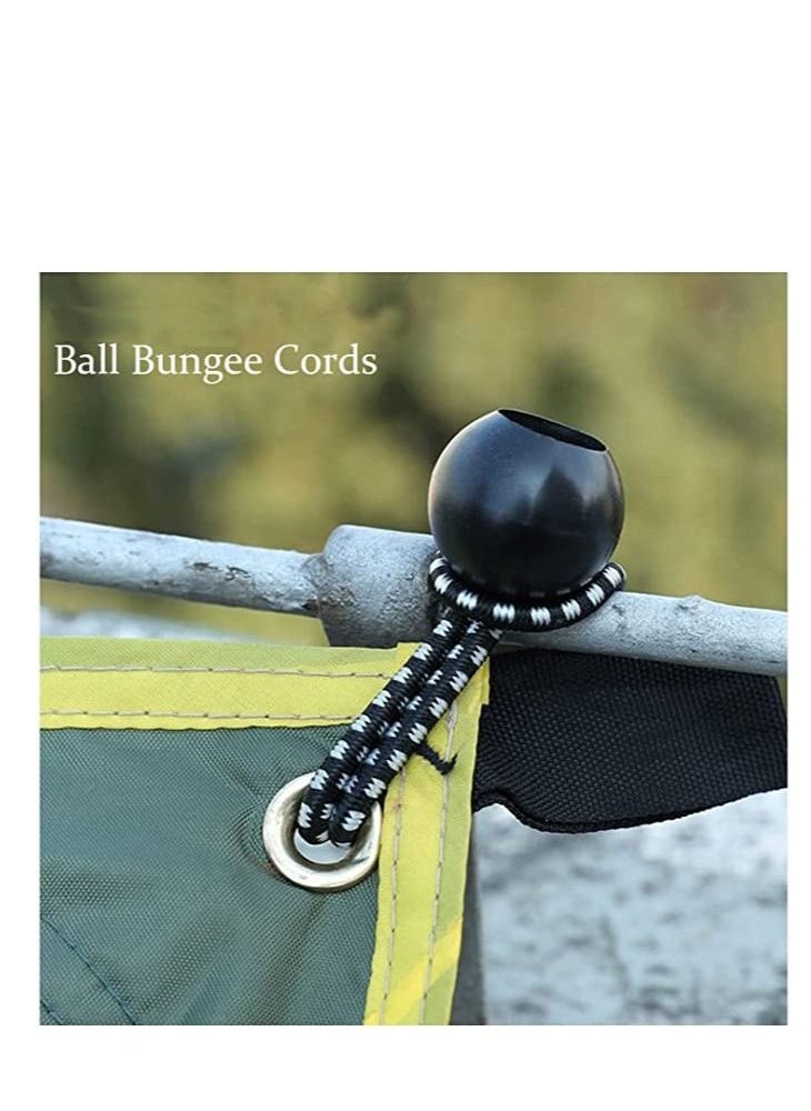 Generic - Ball Bungee Cords, Tie Down Cords Elastic String UV Resistant Rope, Canopy Tarp Tie Down Bungee Balls, for Camping, Shelter,Cargo - Image 1
