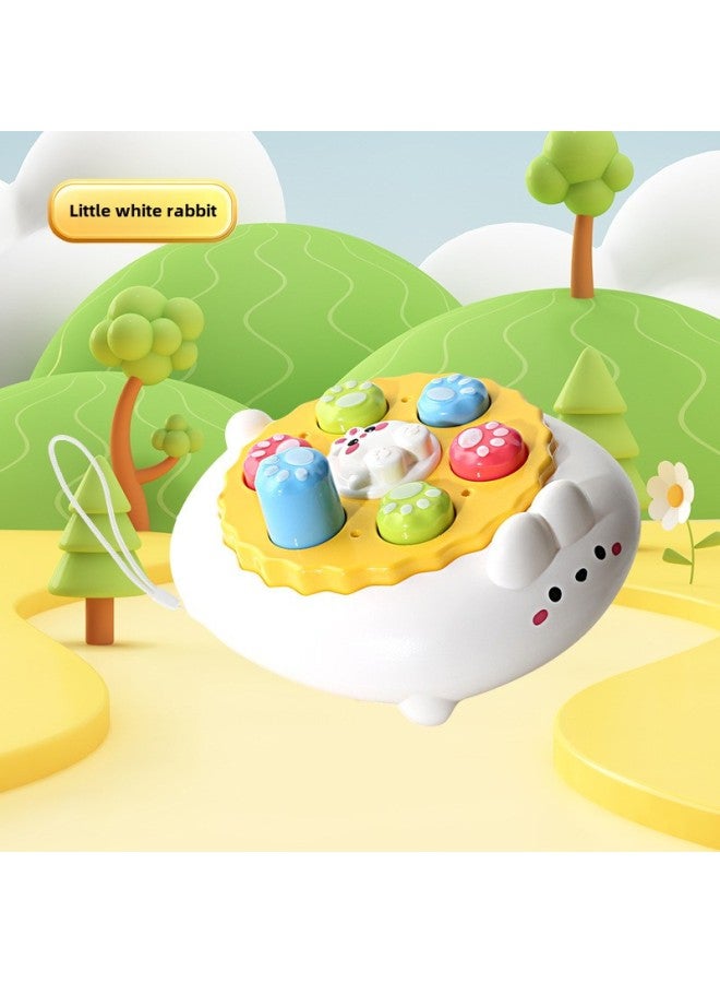 Children's Educational Toys Pocket Happy Hamster Toys Decompression Baby Press Music Double Interactive Happy Toys-Color:【happy Whack-a-mole】-white - Image 1