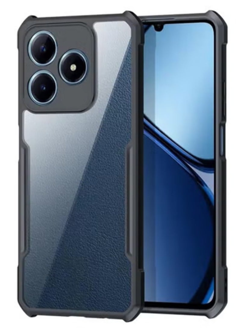 Case Compatible with Realme C63, [Droproof] [Sweat-Proof] [Fingerprint-Proof] Shockproof Protective Phone Case -Black - Image 1