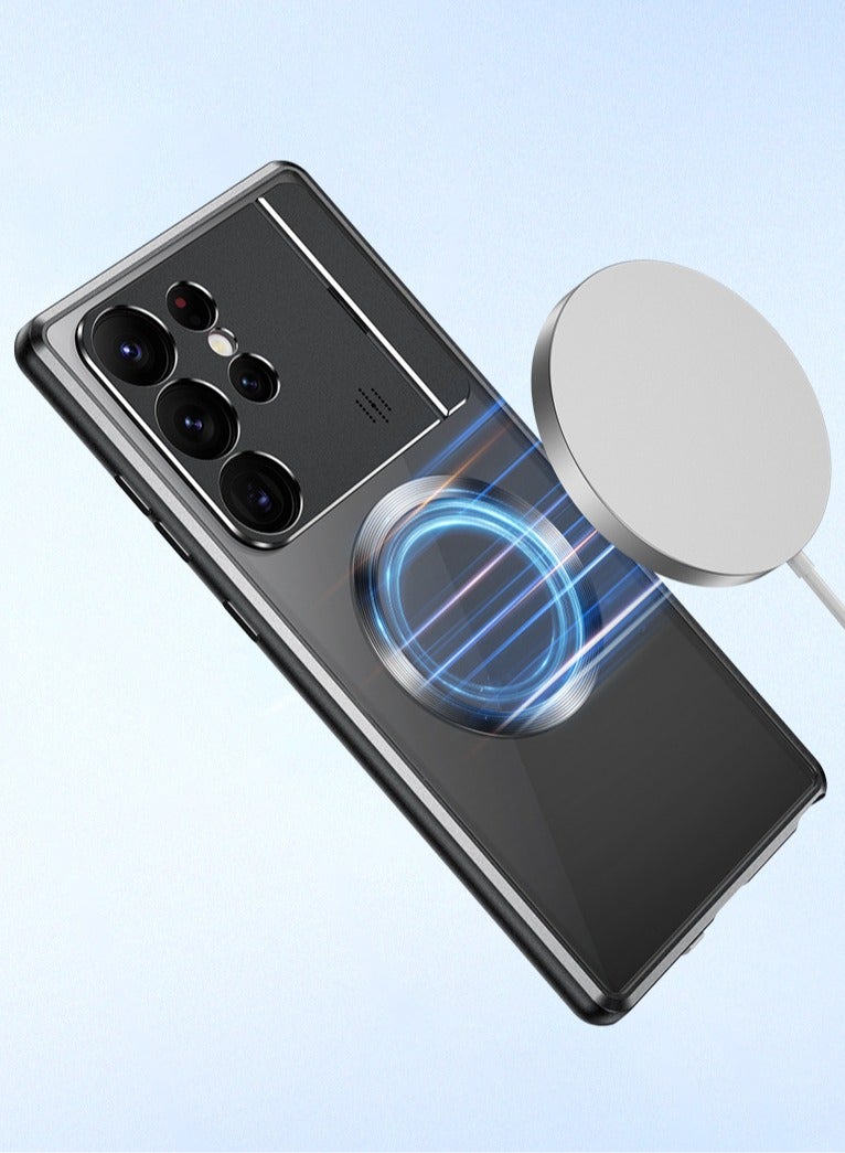 NIBEMINENT For Samsung S23ultra Phone Case S22ultra Phone Case S21ultra Aromatherapy Magnetic Stand Shell Metal Protective Case New - Image 5