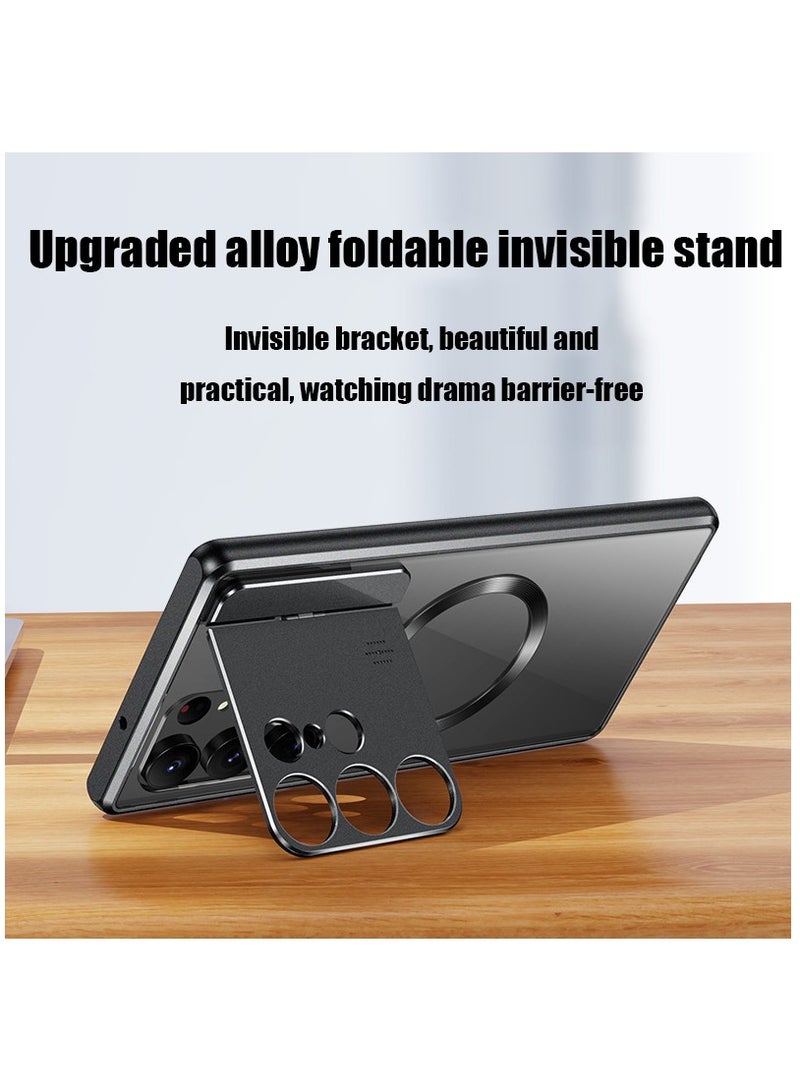 NIBEMINENT For Samsung S23ultra Phone Case S22ultra Phone Case S21ultra Aromatherapy Magnetic Stand Shell Metal Protective Case New - Image 3