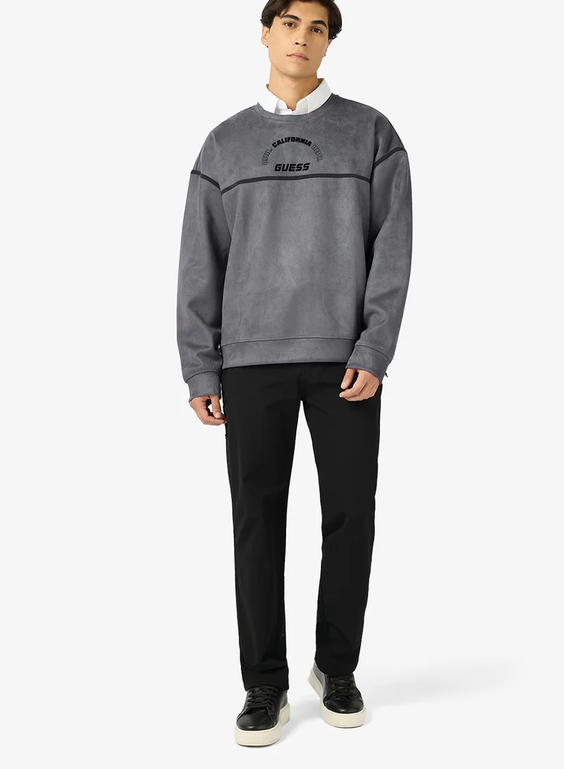 GUESS  Shiro Crew Neck Sweatshirt for Men | Best Price UAE