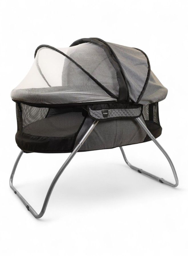 Petit bebe Baby Cot Bed Premium, Grey - Image 1