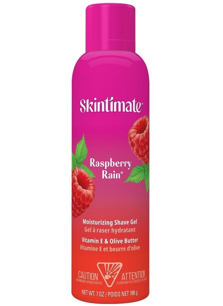 Skintimate - Skintimate Raspberry Rain Womens Moisturizing Shave Gel, 198g - Image 1