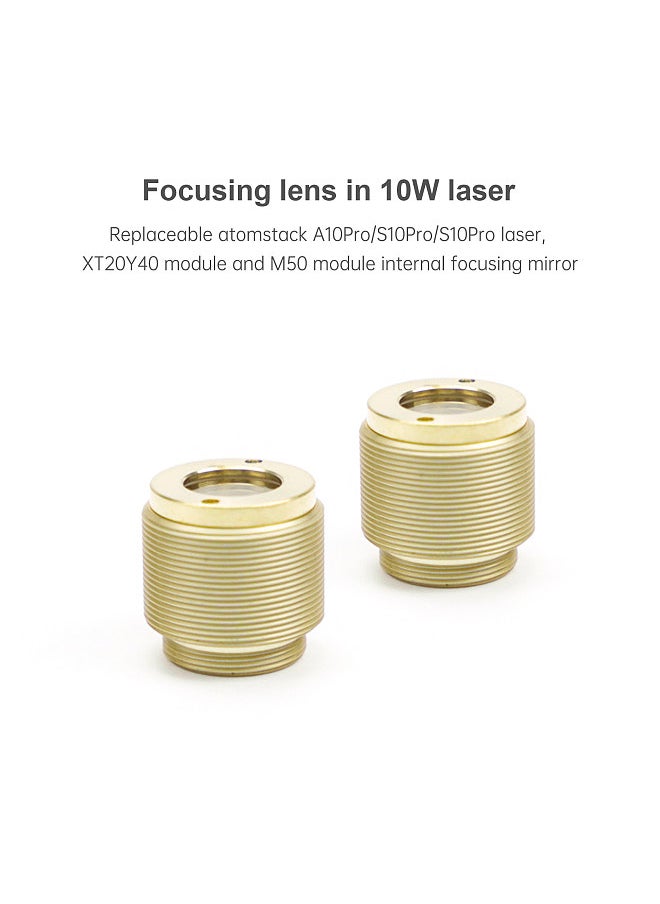 ATOMSTACK ATOMSTACK 2PCS 10W Replacement Focusing Lens for A10Pro/S10Pro/X7Pro Laser Module / M50 Module / XT20Y40 Module Internal Focusing Lens 10-2  - Image 3