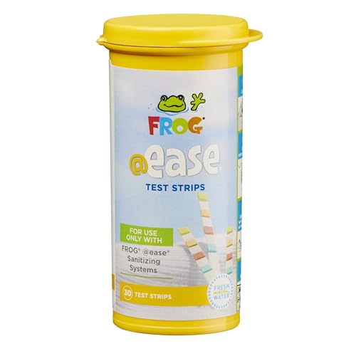 FROG @Ease Test Strips for Hot Tubs and Swim Spas - Test Strip with Out Indicator for FROG @Ease SmartChlor Cartridges, pH, Total Alkalinity and Total Hardness - 30 Test Strips - Image 1