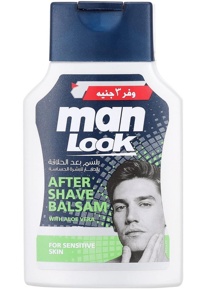 Man look Two Pieces Of After Shave Balsam With Aleo Vera For Sensitive Skin  - Image 2