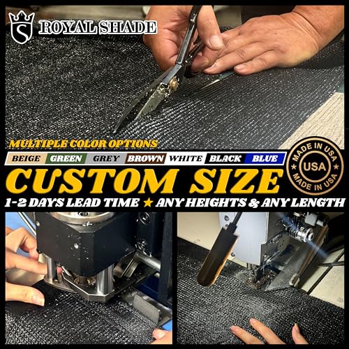 Royal Shade 6' x 50' Green Fence Privacy Screen Cover Windscreen with Heavy Duty Brass Grommets - Cable Zip Ties Include (We Make Custom Size) - Image 2