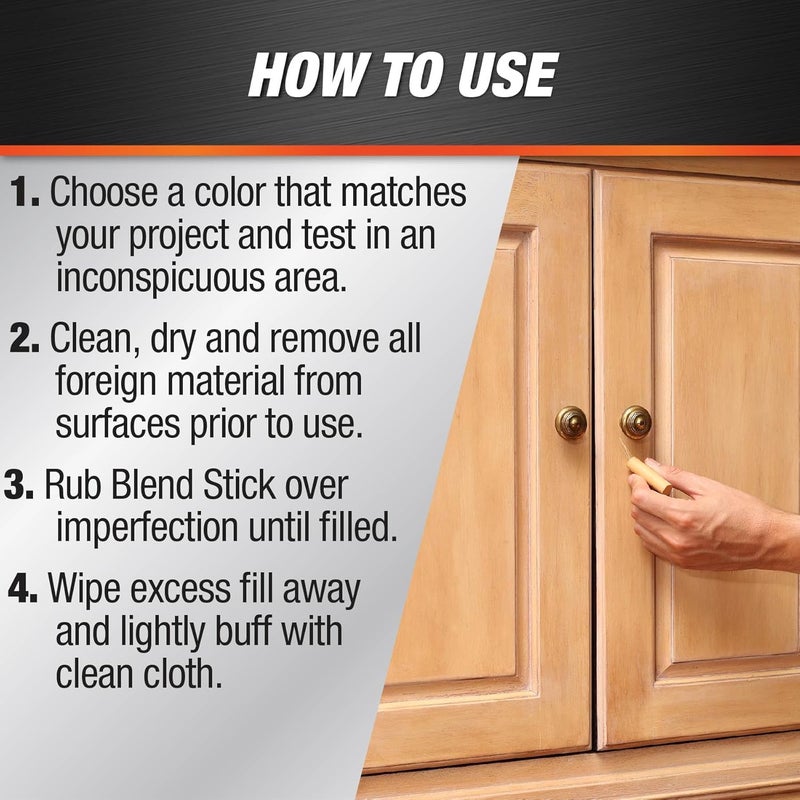 Dap Plastic Wood Blend Sticks 4-Pack, Light Browns (7079804101) - Image 2