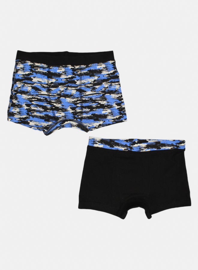 جونيور شورت بوكسر مائل للأزرق (عبوة من قطعتين) - Image 1