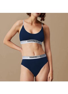 Yohannes Club Yohannesclub, Women, Underwear Set, (Bralet-Hipster), Navy Blue  - Image 1