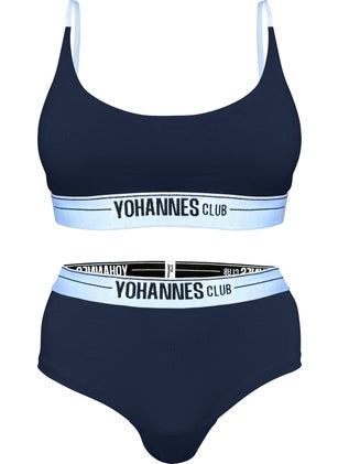 Yohannes Club Yohannesclub, Women, Underwear Set, (Bralet-Hipster), Navy Blue  - Image 5