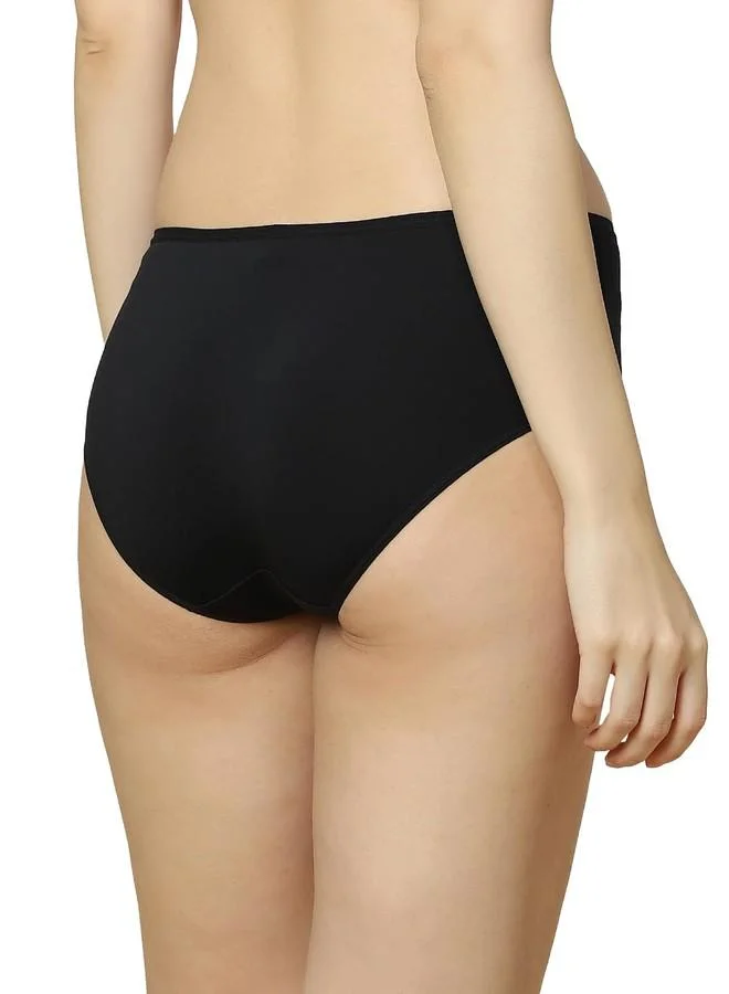 ترايامف Triumph Women's Polyamide Classic Solid Hipster Panties (Pack of 1) (756I548_Black