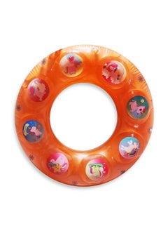 Generic Sound Swimming Ring Inflatable Waist Float, Orange  Medium Size " 70cm "  Float Boat Fun Water Toys For Boys & Girls  - Image 2