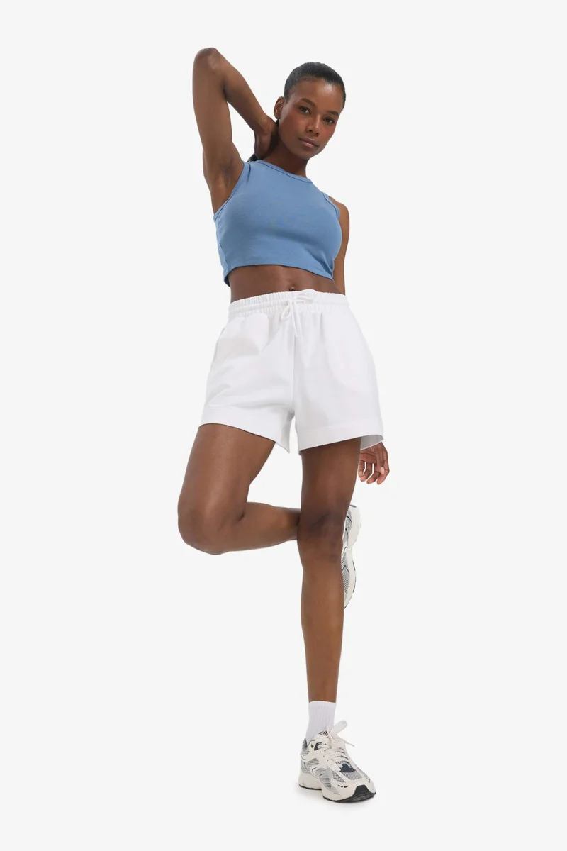 ديفاكتو DeFactoFit Crew Neck Modal Sports Crop Top