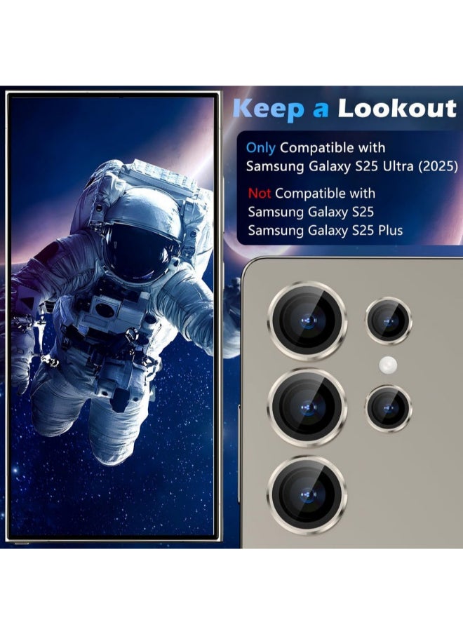 Protect PROTECT Samsung S25 Ultra Xzoom Lens Protector - Sapphire Glass, Alloy Material, Ultra Clear, Premium Finish, Grey, XSMS25UGRY  - Image 2