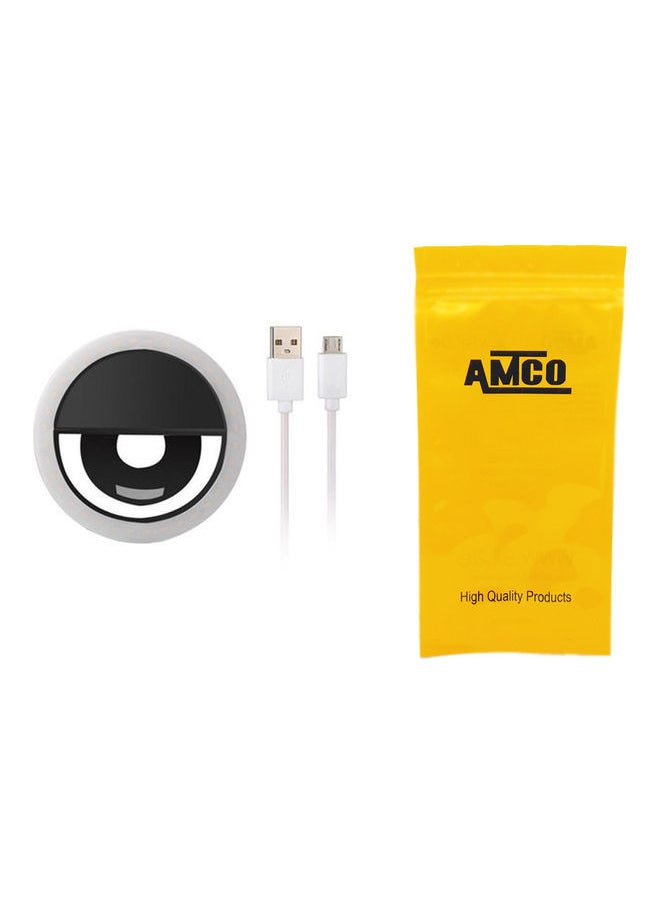 NIBEMINENT Led Ring Selfie Light White/Black/Pink  - Image 2