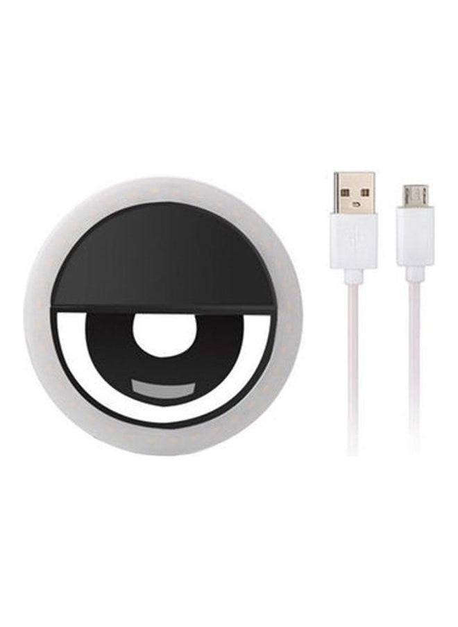 NIBEMINENT Led Ring Selfie Light White/Black/Pink  - Image 1