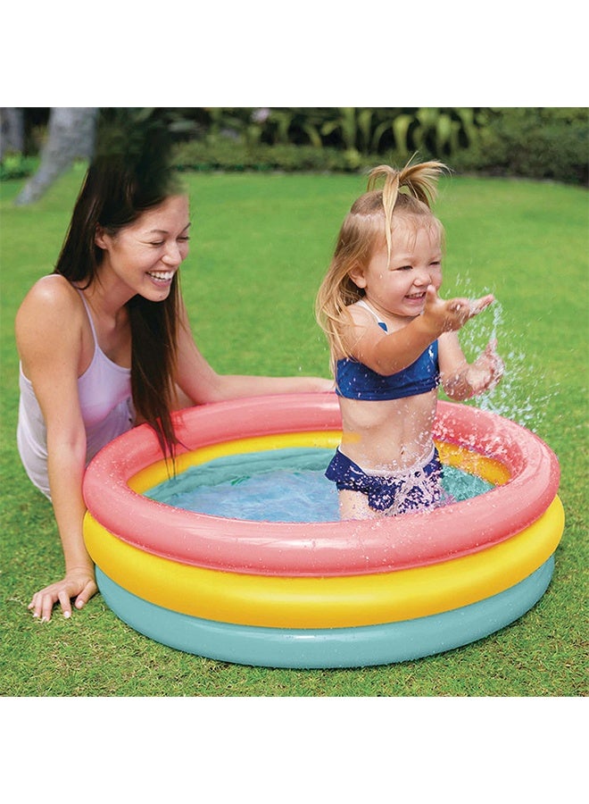 Sunset Glow Inflatable Pool  Safe & Colorful Pool for Toddlers and Kids- Assorted styles - Image 4