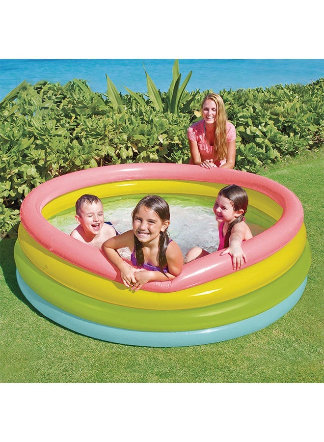 Sunset Glow Inflatable Pool  Safe & Colorful Pool for Toddlers and Kids- Assorted styles - Image 2