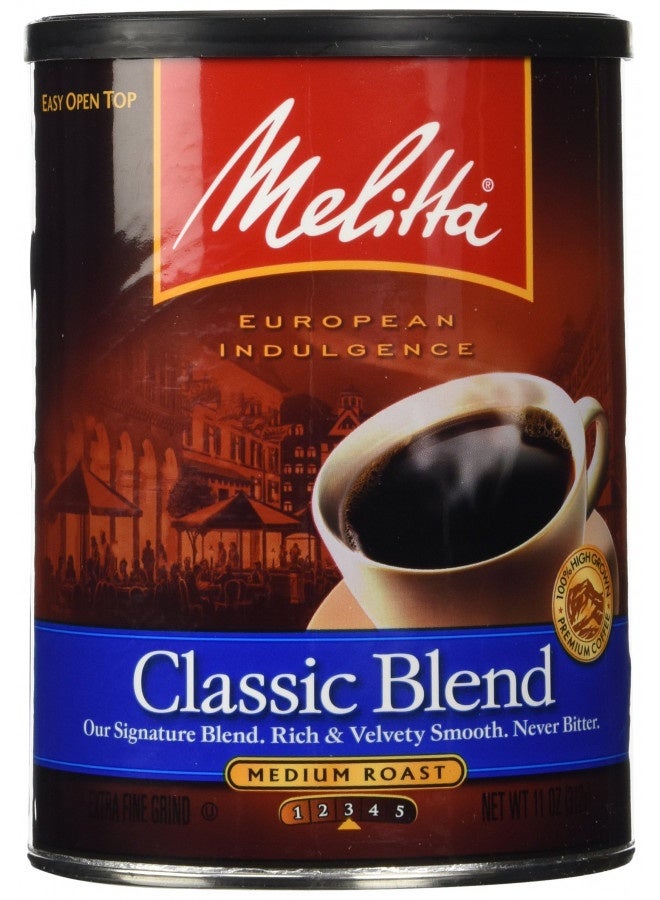 Melitta Classic Blend Medium Roast Ground Coffee, 11-Ounce (Pack Of 4) - Image 3