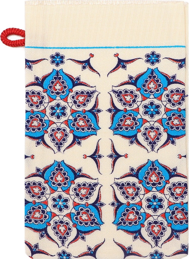 Bursa Silk Turquoise Red Printed Anatolian Pattern Pouch - pzsku/Z9C14174EF90F2328E95CZ/45/_/1730614639/7a0d342a-2d97-44c5-bacb-de94c2f29409