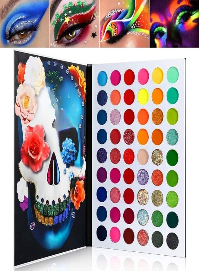 VBA Makeup Pallet Glitter Eye Shadows Palette Professional 54 Color Board 300 g (MULTICOLOR) - Image 1