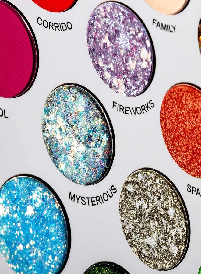 VBA Makeup Pallet Glitter Eye Shadows Palette Professional 54 Color Board 300 g (MULTICOLOR) - Image 5