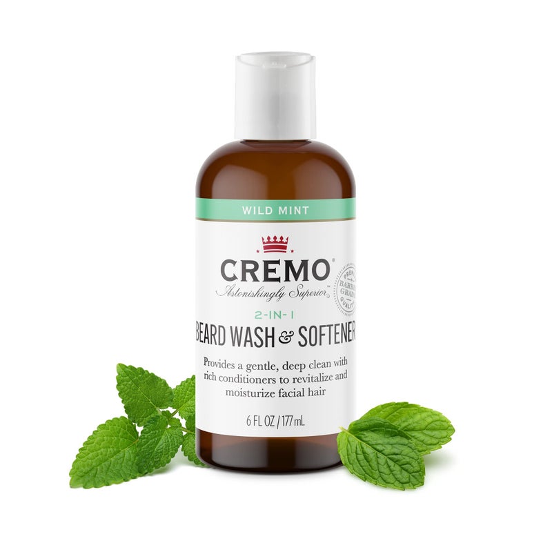 Cremo Wild Mint Beard and Face Wash, Specifically Designed to Clean Coarse Facial Hair, 6 Fluid Oz (Pack of 1) - Image 4