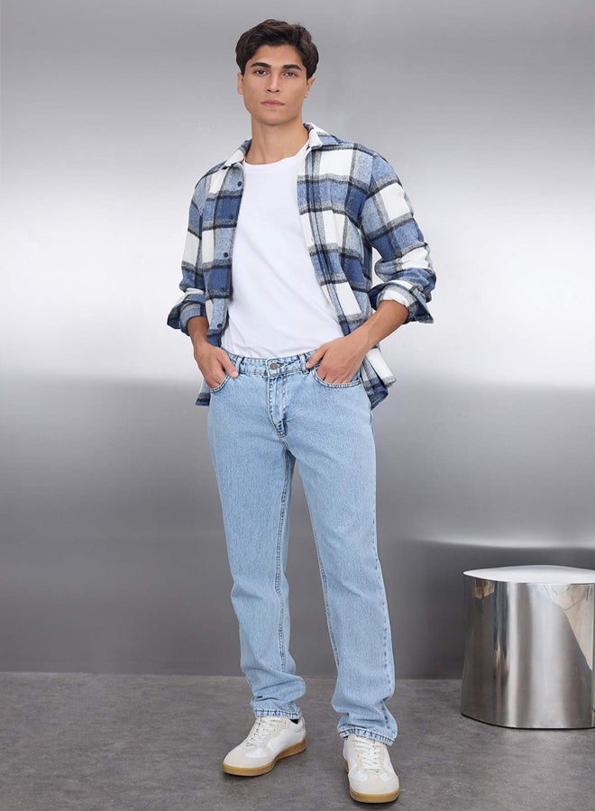 trendyol Blue Regular Fit Jeans Denim Trousers - Image 1