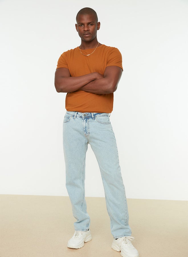 trendyol Blue Regular Fit Jeans Denim Trousers - Image 5