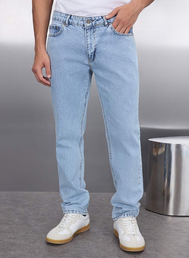 trendyol Blue Regular Fit Jeans Denim Trousers - Image 3