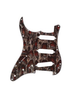 Thoraya Guitar Left Hand Pickguard PVC 3 Layers Protective Decorative Guitar Scratch Plate for Strat Snake Print  - Image 1