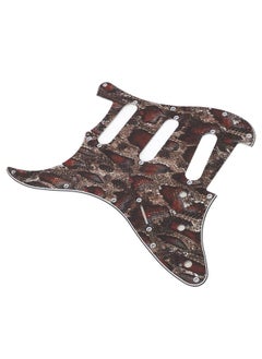 Thoraya Guitar Left Hand Pickguard PVC 3 Layers Protective Decorative Guitar Scratch Plate for Strat Snake Print  - Image 2