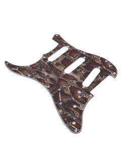 Thoraya Guitar Left Hand Pickguard PVC 3 Layers Protective Decorative Guitar Scratch Plate for Strat Snake Print  - Image 3