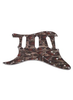Thoraya Guitar Left Hand Pickguard PVC 3 Layers Protective Decorative Guitar Scratch Plate for Strat Snake Print  - Image 4