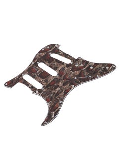 Thoraya Guitar Left Hand Pickguard PVC 3 Layers Protective Decorative Guitar Scratch Plate for Strat Snake Print  - Image 5