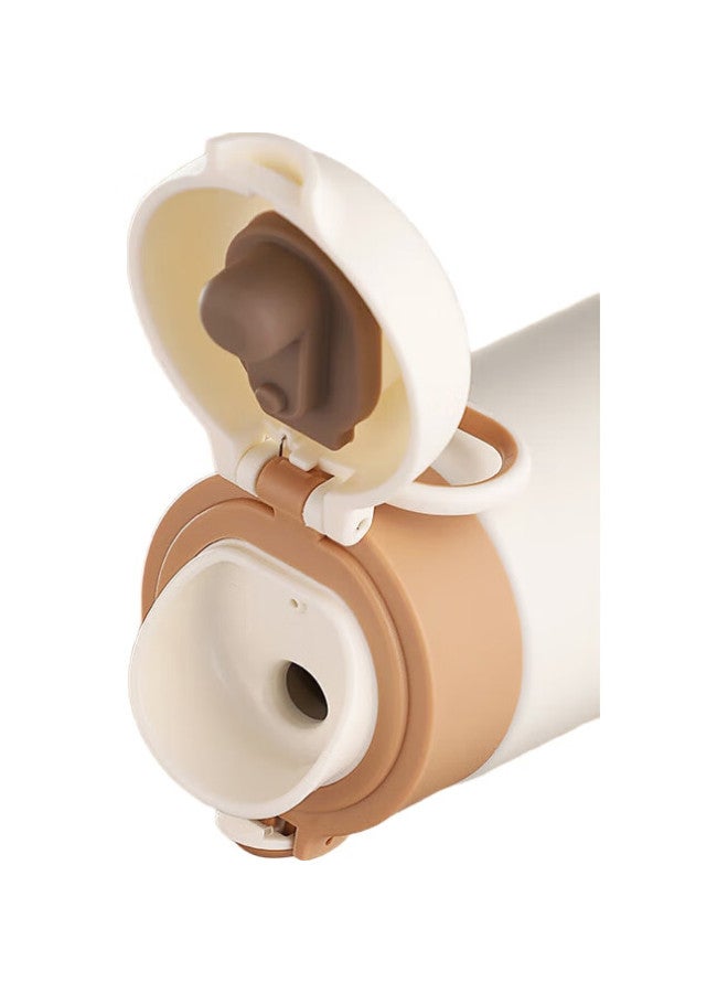 Snoopy Children'S Insulated Cup, 316 Stainless Steel, For Boys And Girls, Elementary School Students, Outdoor Portable Handle Cup, Kindergarten Baby Large Capacity Cup, 500Ml, 7031 Space Blue - Image 2