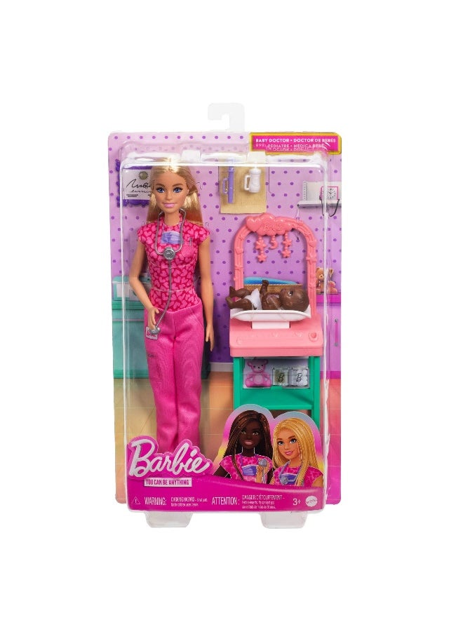 Barbie Barbie You Can Be Anything Baby Doctor Doll (24.13 cm)  - Image 1